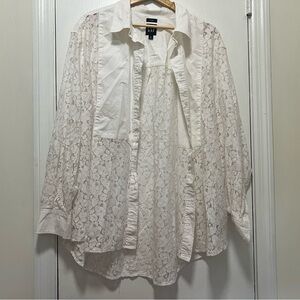 Gap lace button down. Size xl.
